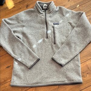 Patagonia Heather Gray Fleece Pullover
